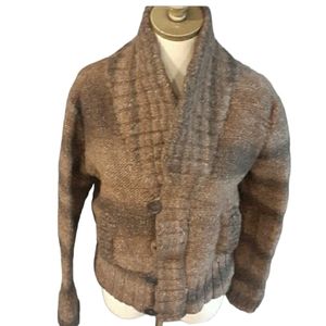 ADAM /adam Lippes brown  Unisex Alpaca blend cardigan sweater size M